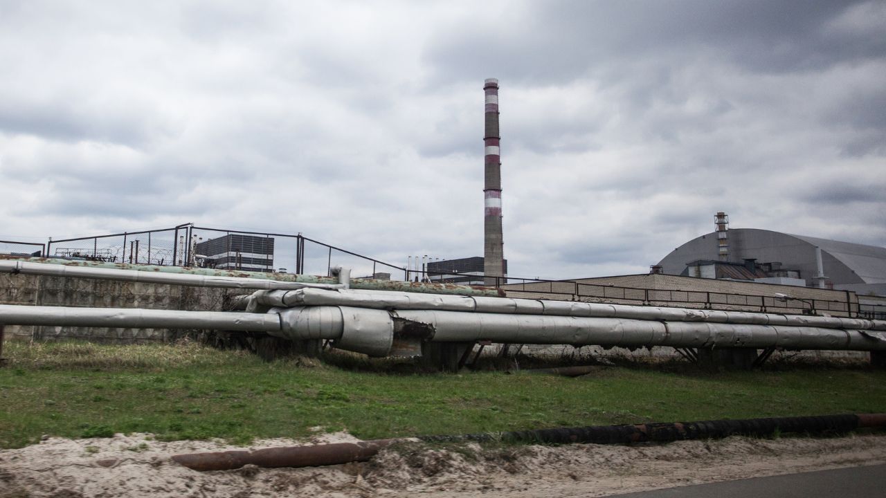 New Safe Confinement arch over Chernobyl reactor 4