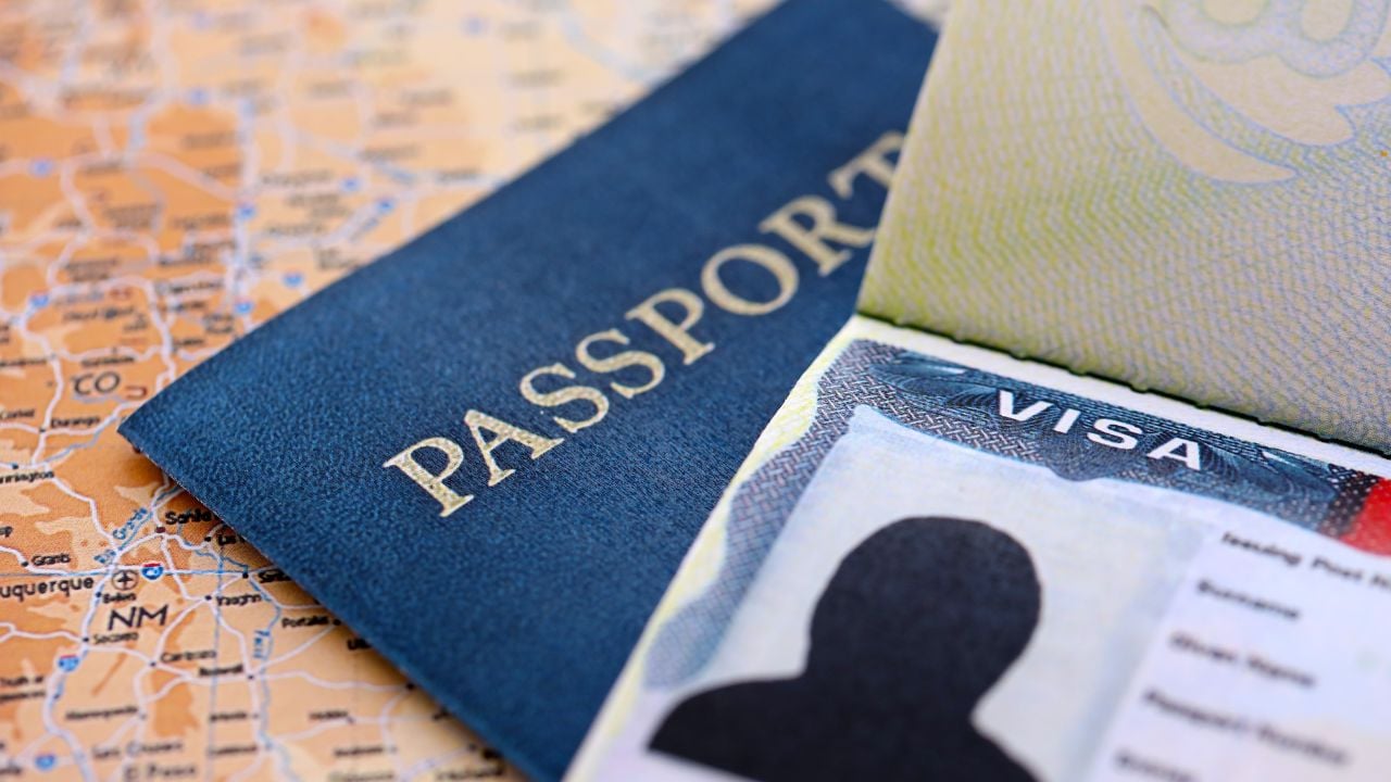 Passport and travel documents for a Canada trip