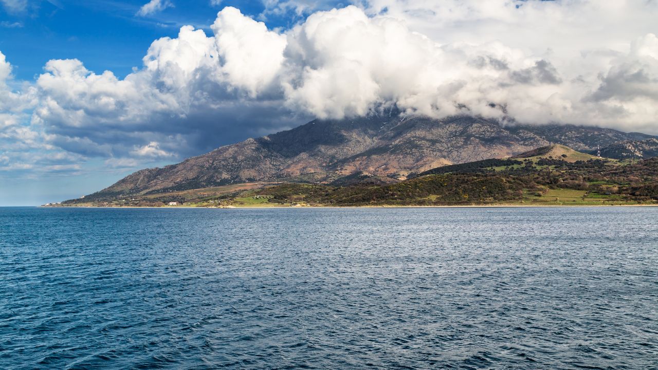 Landscape view of Samothrace, Greece