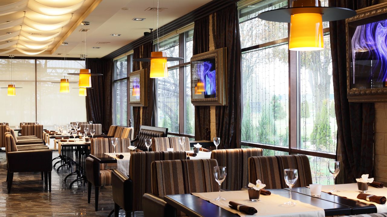 new and clean luxury restaurant in european style