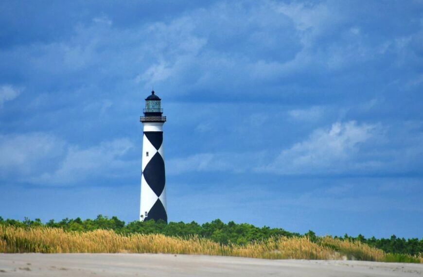 Cape Lookout Lighthouse in North Carolina, part of the Cape Lookout National Seashore ParkCape Lookout Lighthouse in North Carolina, part of the Cape Lookout National Seashore ParkCape Lookout Lighthouse in North Carolina, part of the Cape Lookout National Seashore Park