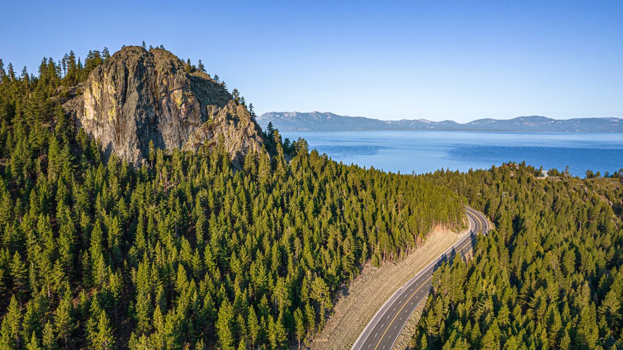 Summer sunrise over Lake Tahoe.