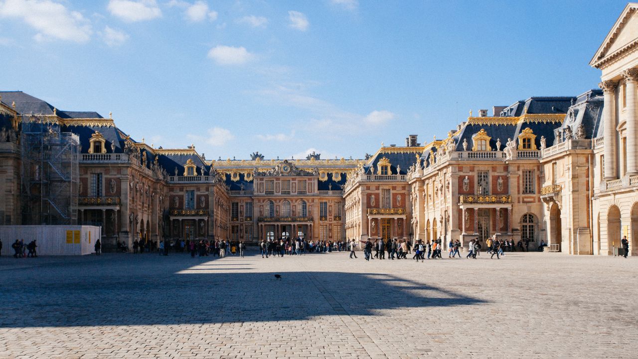 Paris – France, October 14, 2016 : Tourists visiting famous Chateau De Versailles and Versalles Palace, Paris