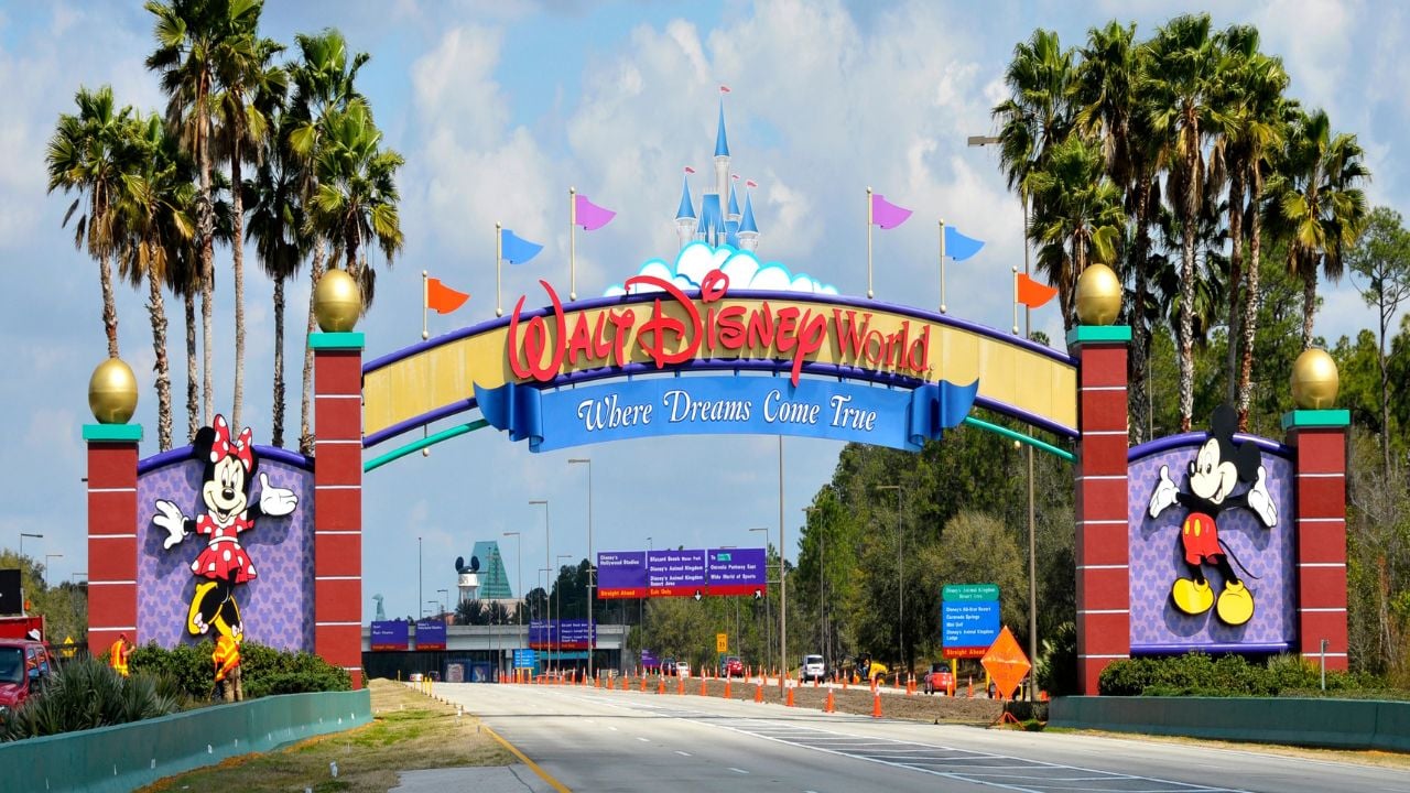 Entrance Arch to Walt Disney Magic Kingdom Theme Park Orlando Florida Central . Created 11.28.24