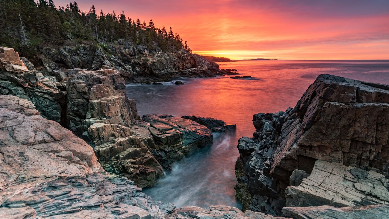 Sunrise over Acadia National Park