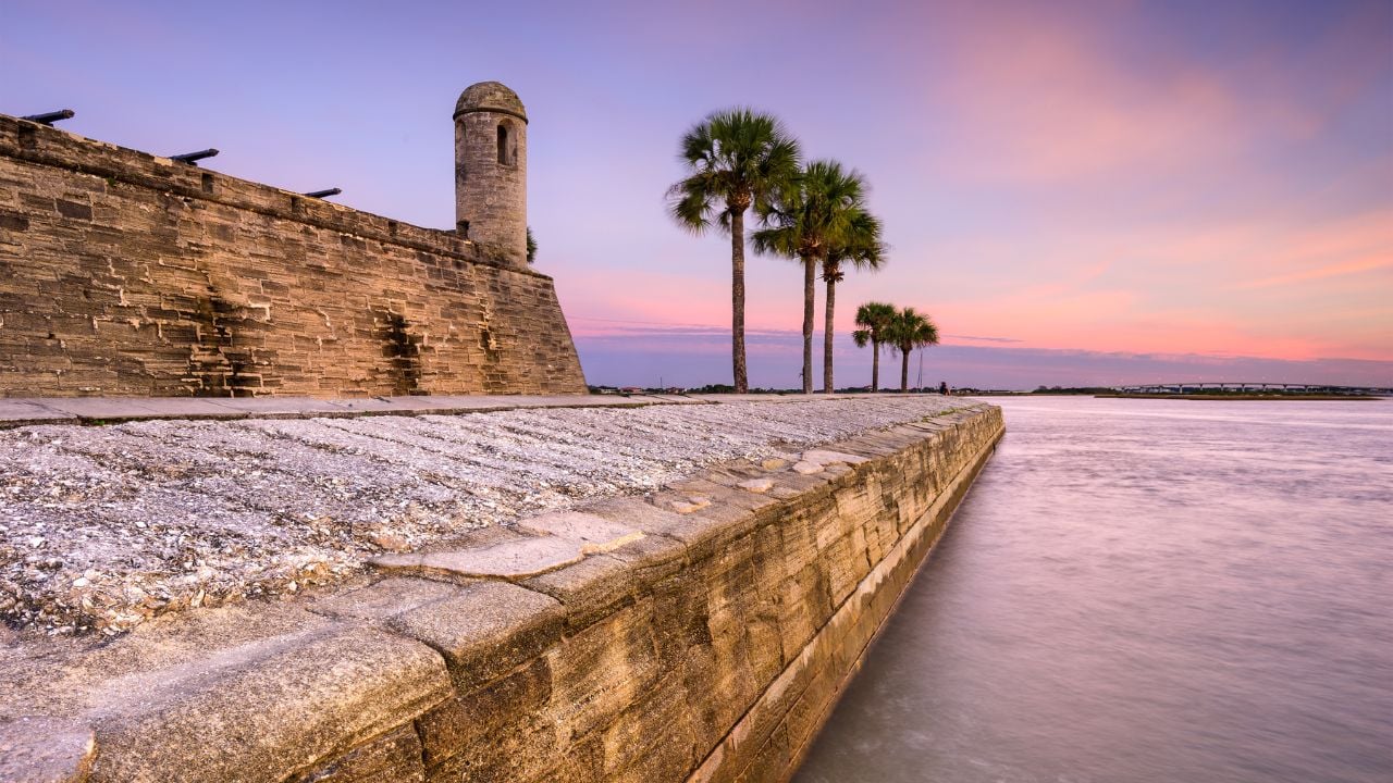 St. Augustine, Florida at the Castillo de San Marcos National Monument.