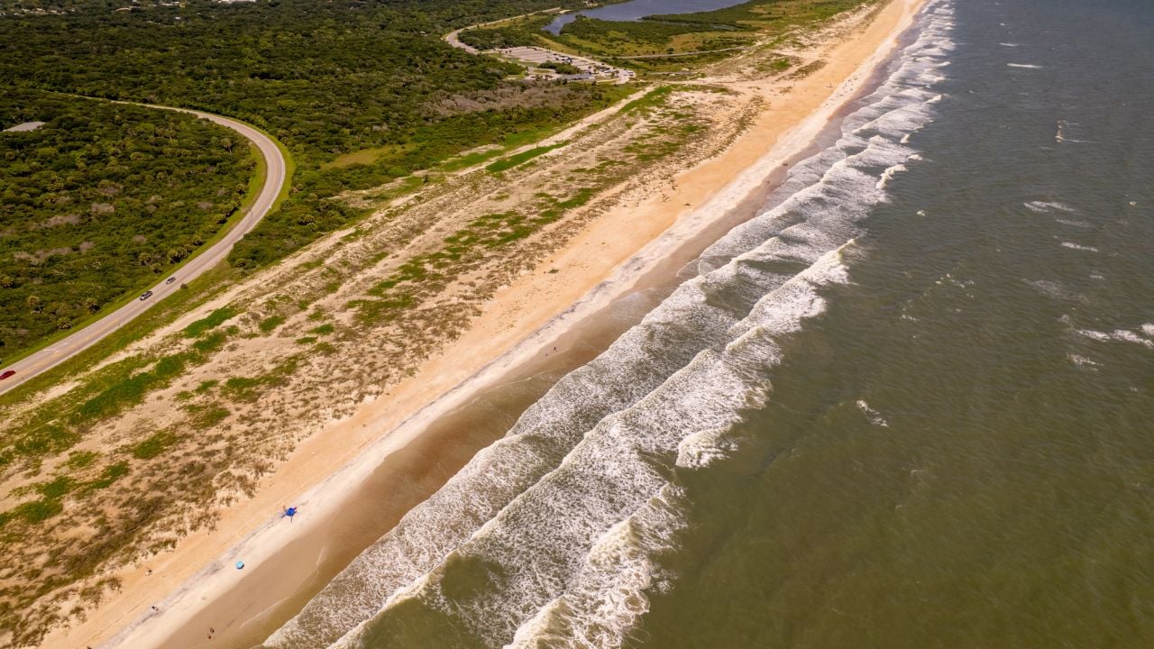 Shores of Anastasia State Park St Augustine Beach FL USA