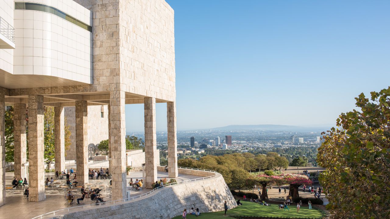 Los Angeles, CA: October 21, 2017: The Getty Center in Los Angeles. The Getty Center opened its doors in December 16, 1997.