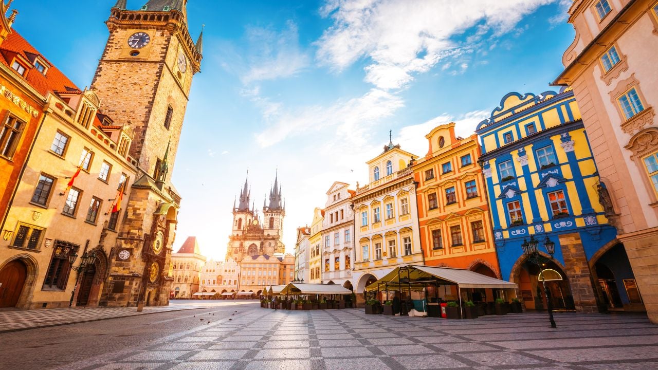 Prague Old Town Square and Church of Our Lady before Týn