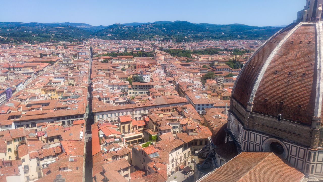 Panoramic rooftop view of Florence