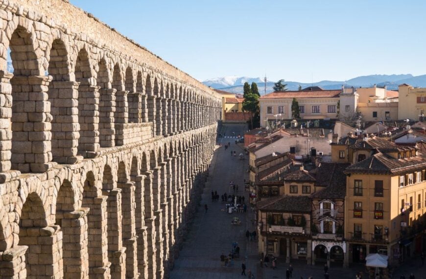 Segovia, Spain, december 2018. Views from the city of Segovia.