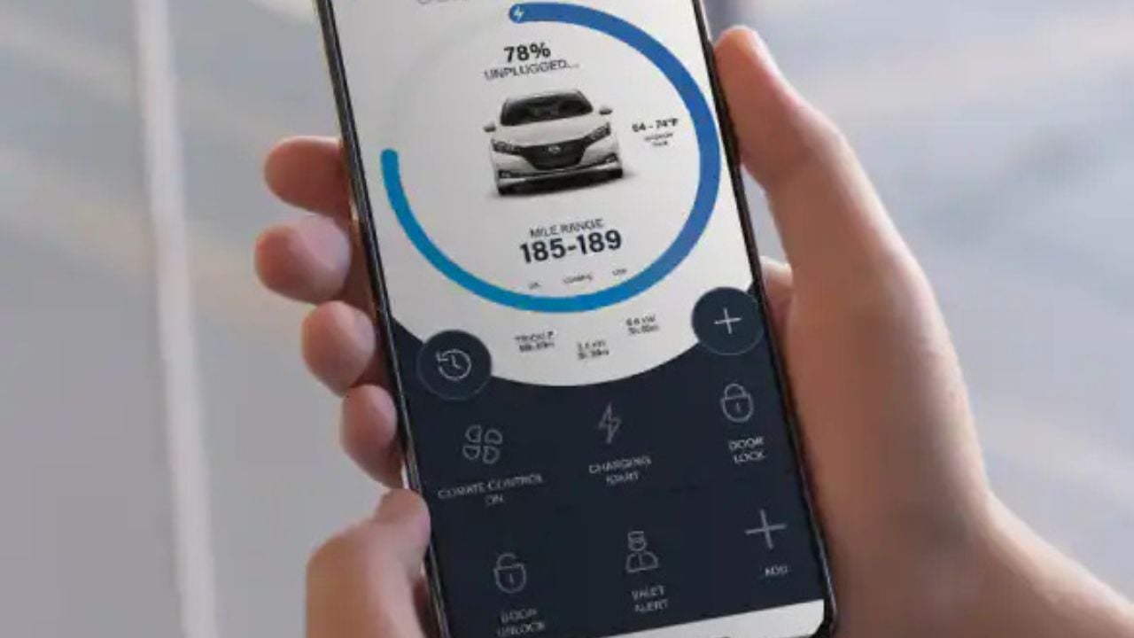 NissanConnect EV app.