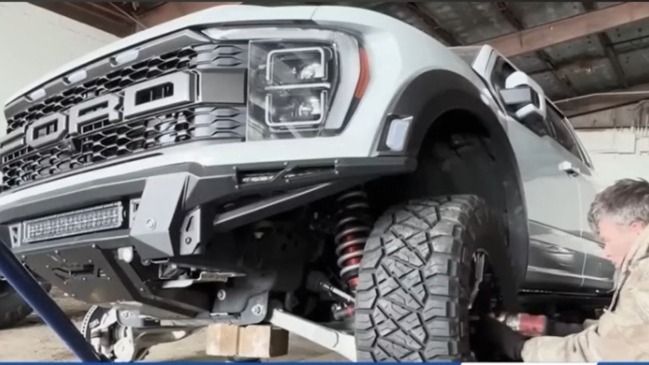 Deputies recover parts connected to stolen Ford Raptor case.