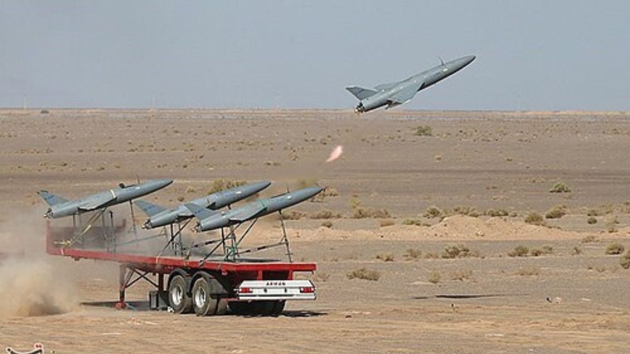 Iranian drone exercise in 2022.