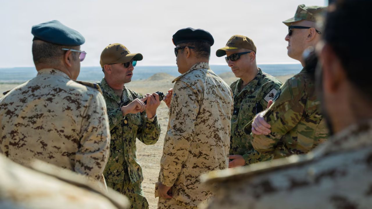 US military men.
