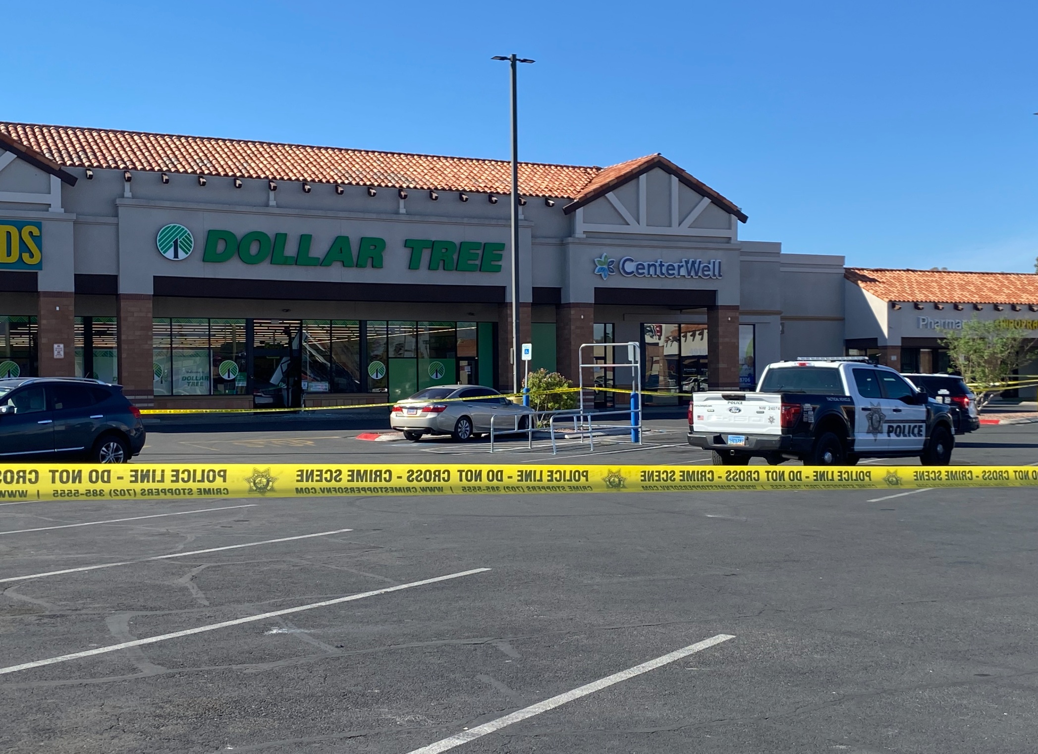 dollar tree crime scene in vegas