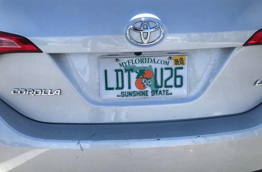 florida license plate