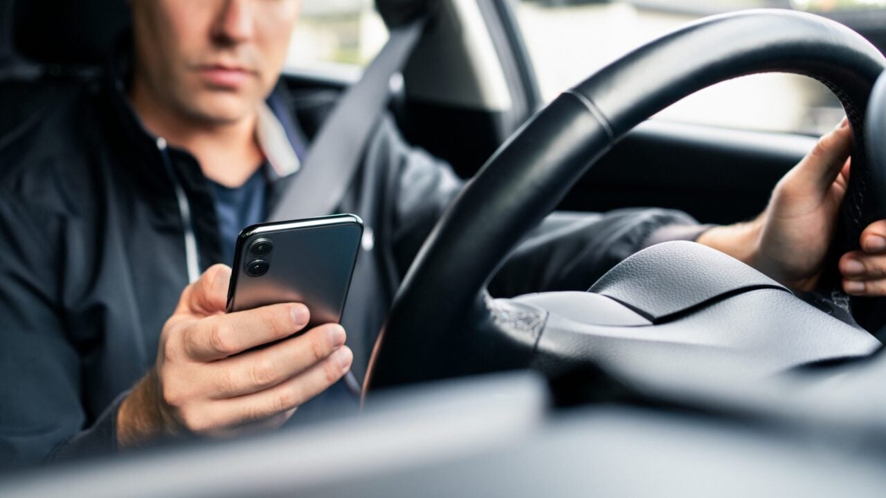 Using phone while driving