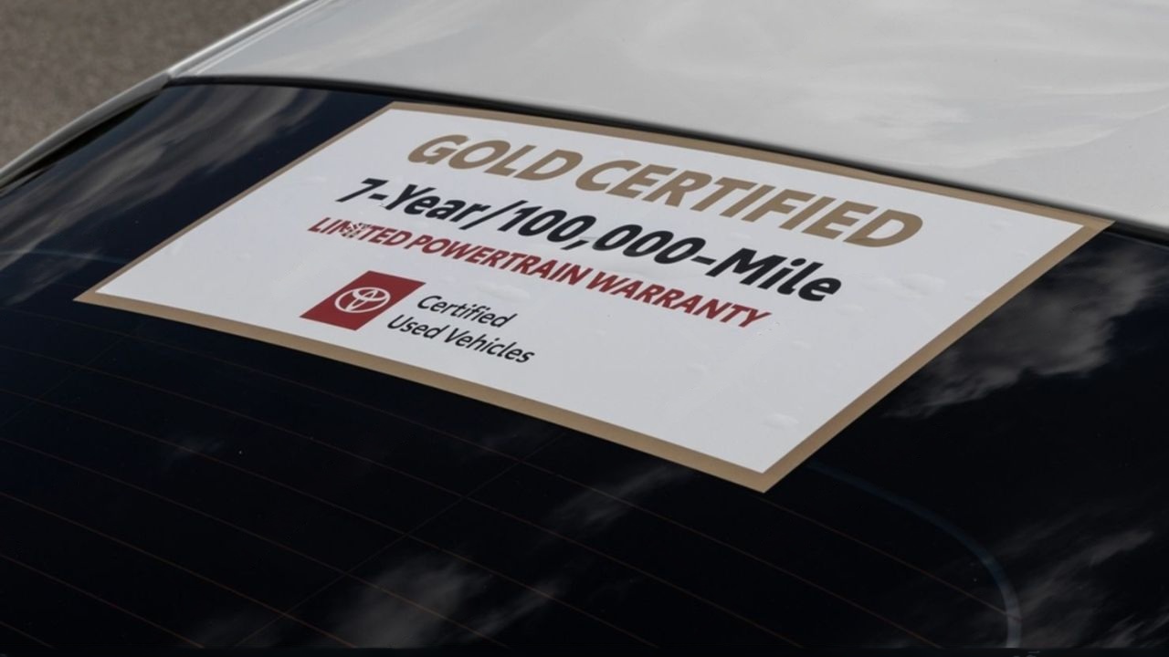 Certified Pre-Owned sticker