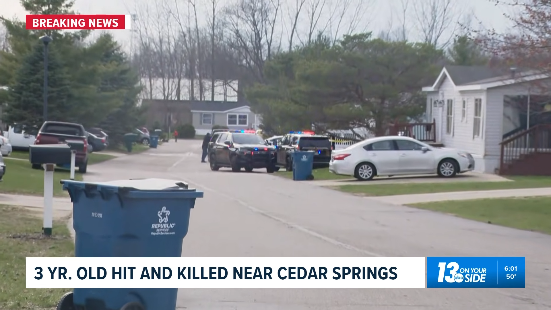 three year old hit by truck