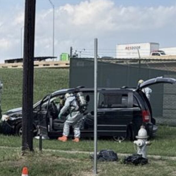 Texas Crash Leads to Discovery of 10 Buckets of Suspicious Liquid in Vehicle, Firefighter Treated