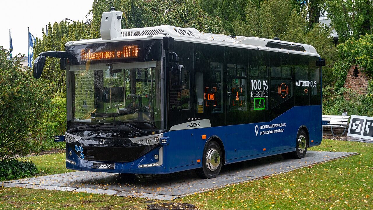 Bus display at InnoTrans 2024 in Berlin.