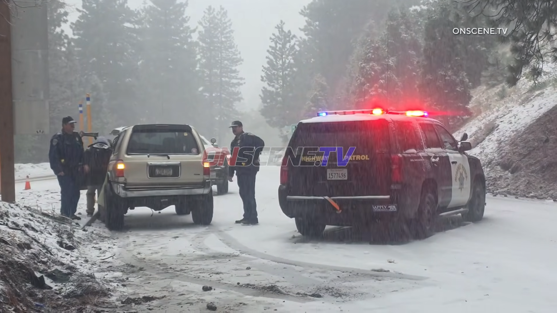 chp flips overturned 4 runner