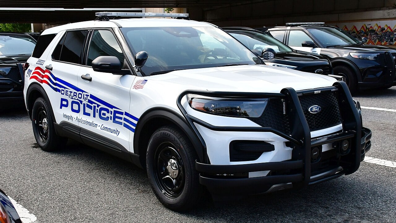 Detroit Police Department New Ford Police Interceptor Utility No. 255023.