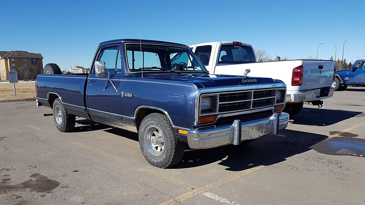 Dodge Ram pickup truck - older and newer.