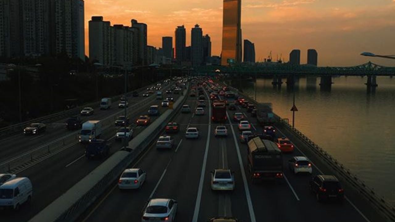Motorists in South Korea.