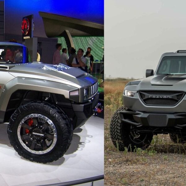Hummer HX Concept and Rezvani Tank.