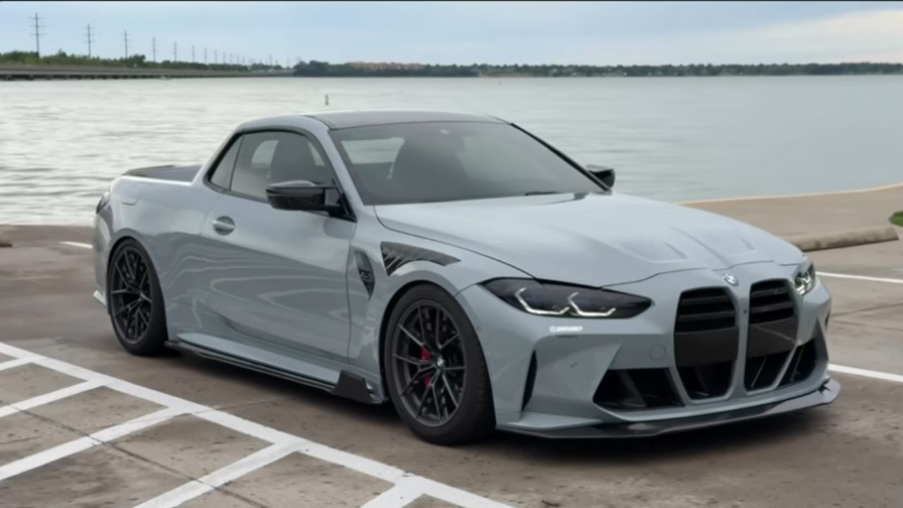 Someone Took a Fresh BMW M4 (G82) and Turned It Into a Pickup Because “Why Not”.