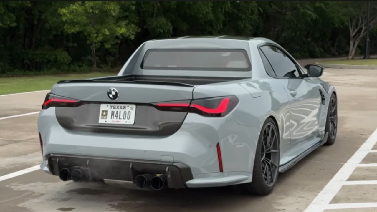 Someone Took a Fresh BMW M4 (G82) and Turned It Into a Pickup Because “Why Not”.