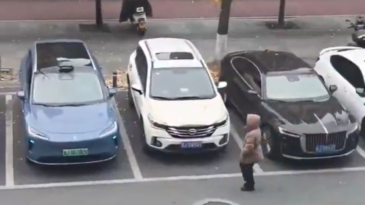 This woman stood her ground in a parking spot and believed she’d won, right up until the SUV parked itself.