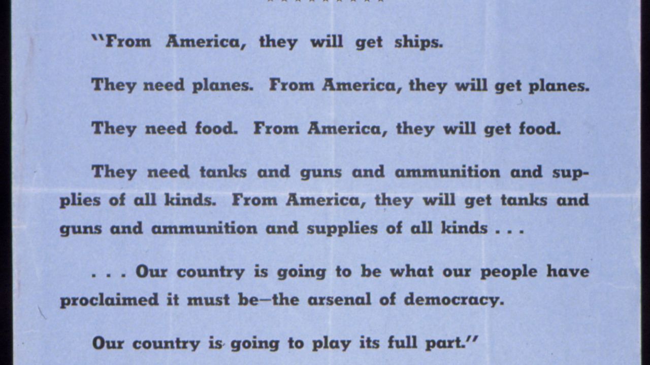 "WE MUST BE THE GREAT ARSENAL OF DEMOCRACY" - NARA - 516079.