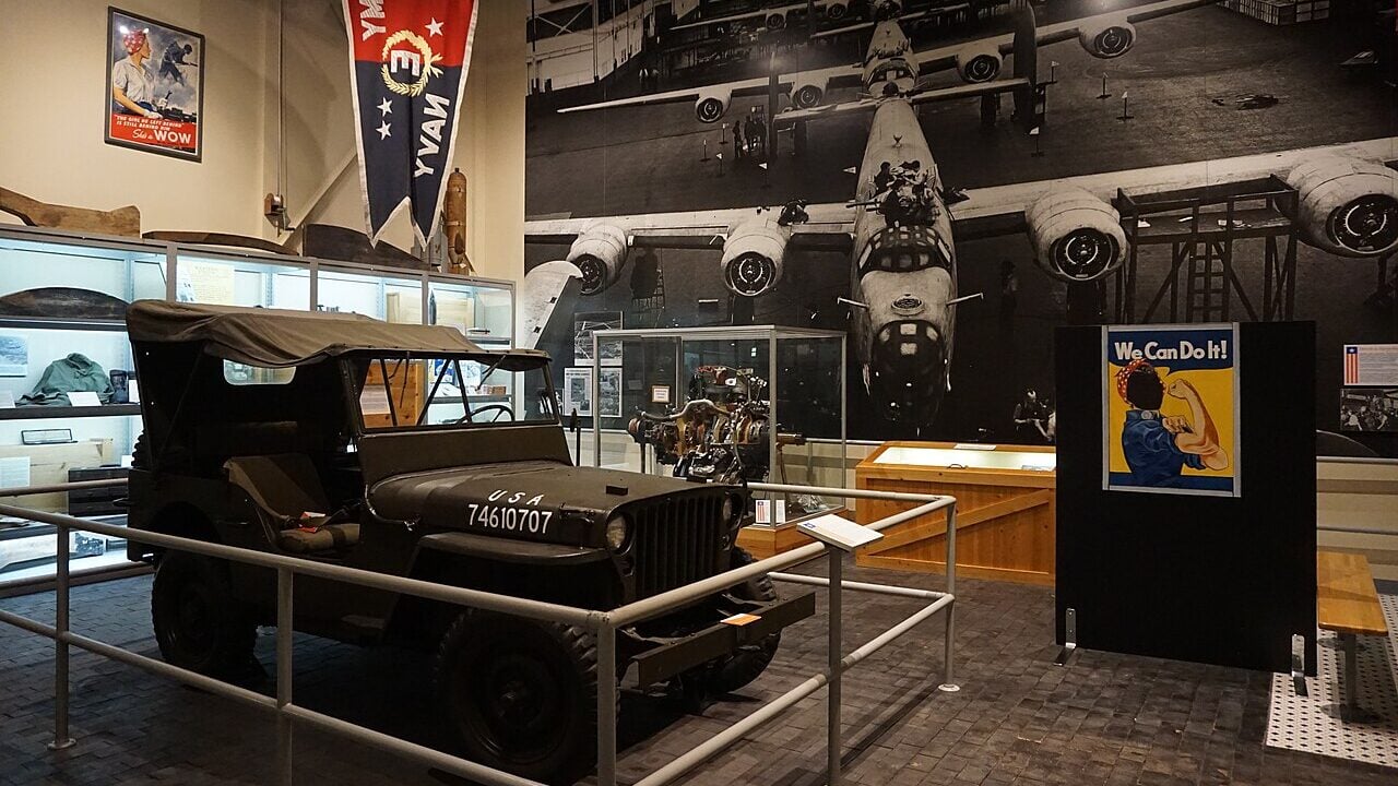The Arsenal of Democracy exhibit at the Michigan History Museum in Lansing, Michigan (United States).