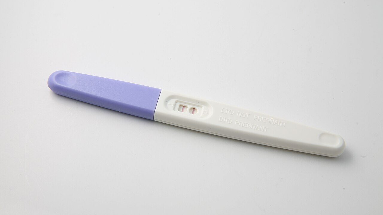 Positive pregnancy test.