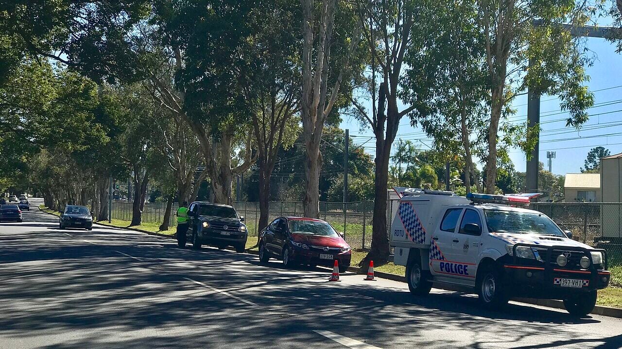 Queensland Police Service (QPS) Roadside Drug Testing Unit (RDTU) in action.