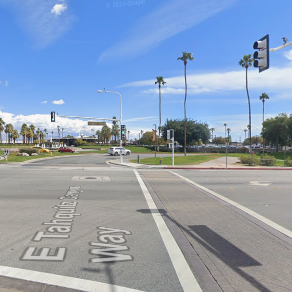High-Speed Crash Sends Car Airborne Into Airport Parking Lot, Driver Dead in Palm Springs, California