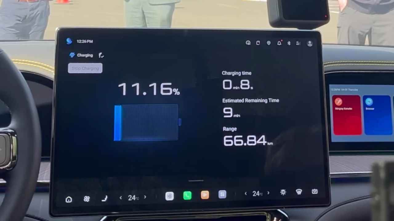 BYD EV charging status