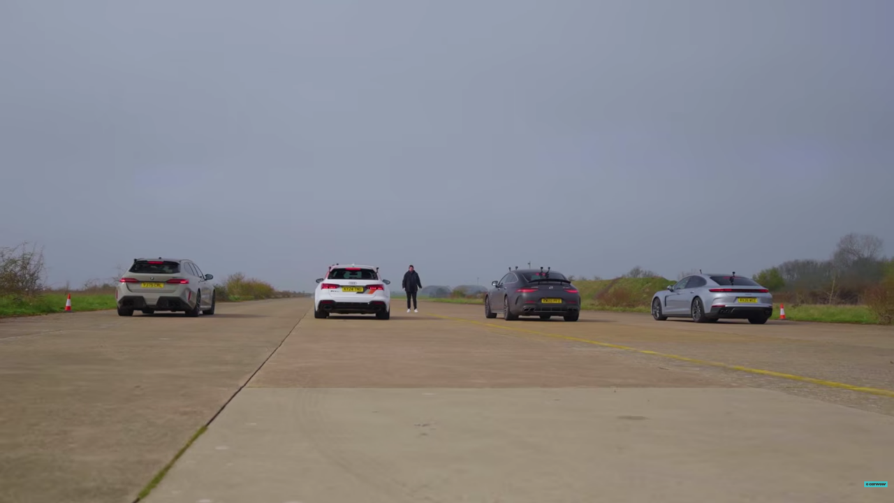 German V8 drag race.