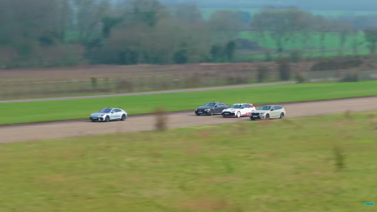 German V8 drag race.