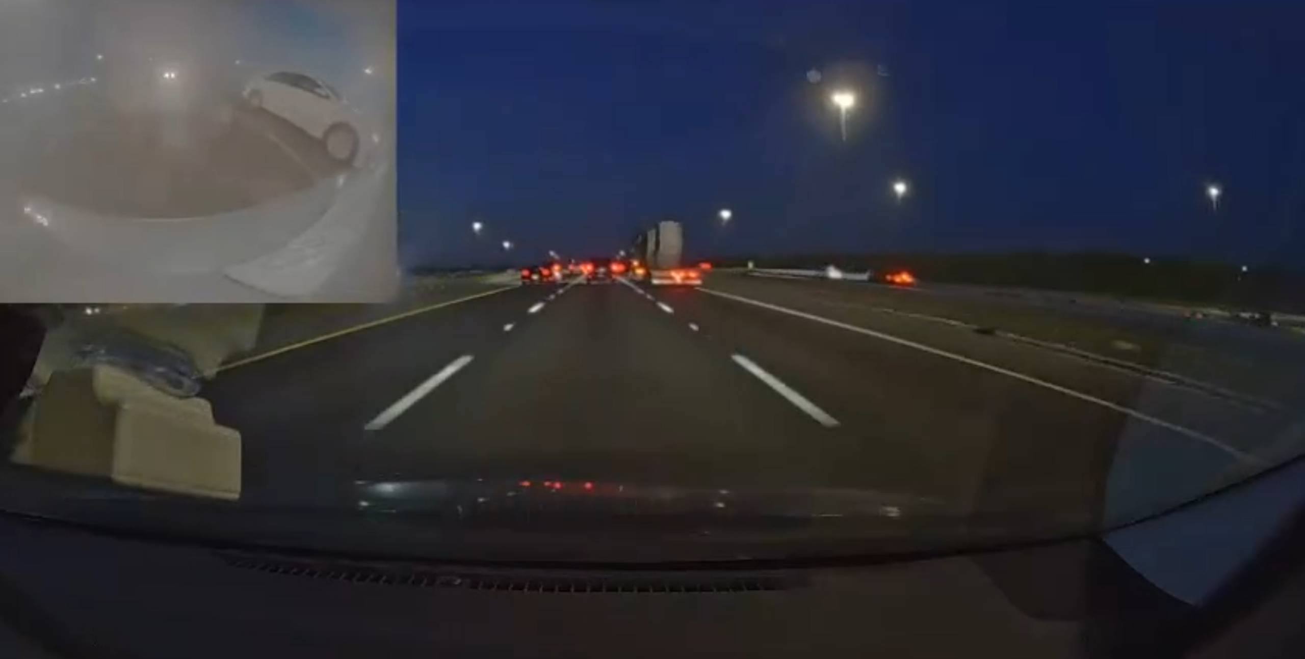 teen hits truck crash on highway