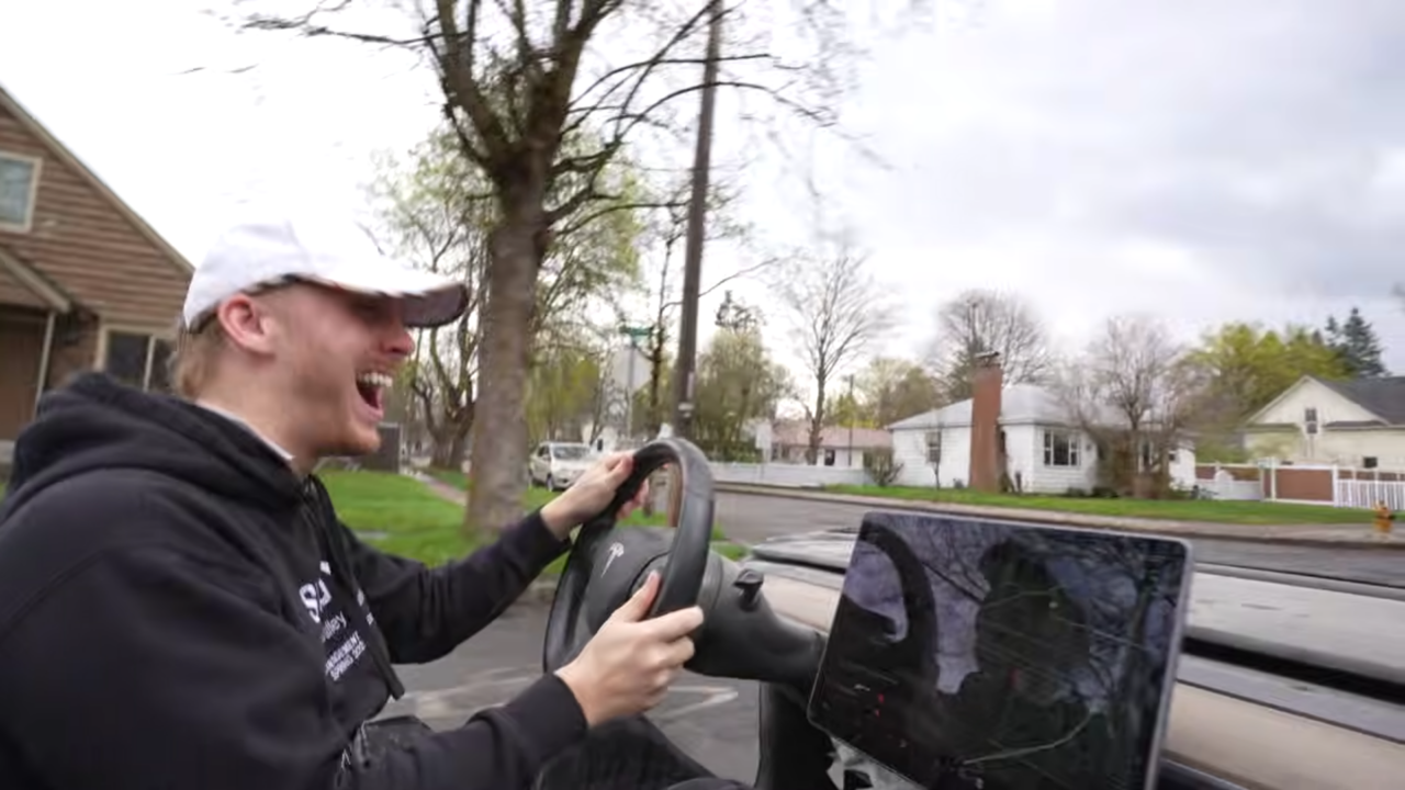 Tesla Model 3 gokart.