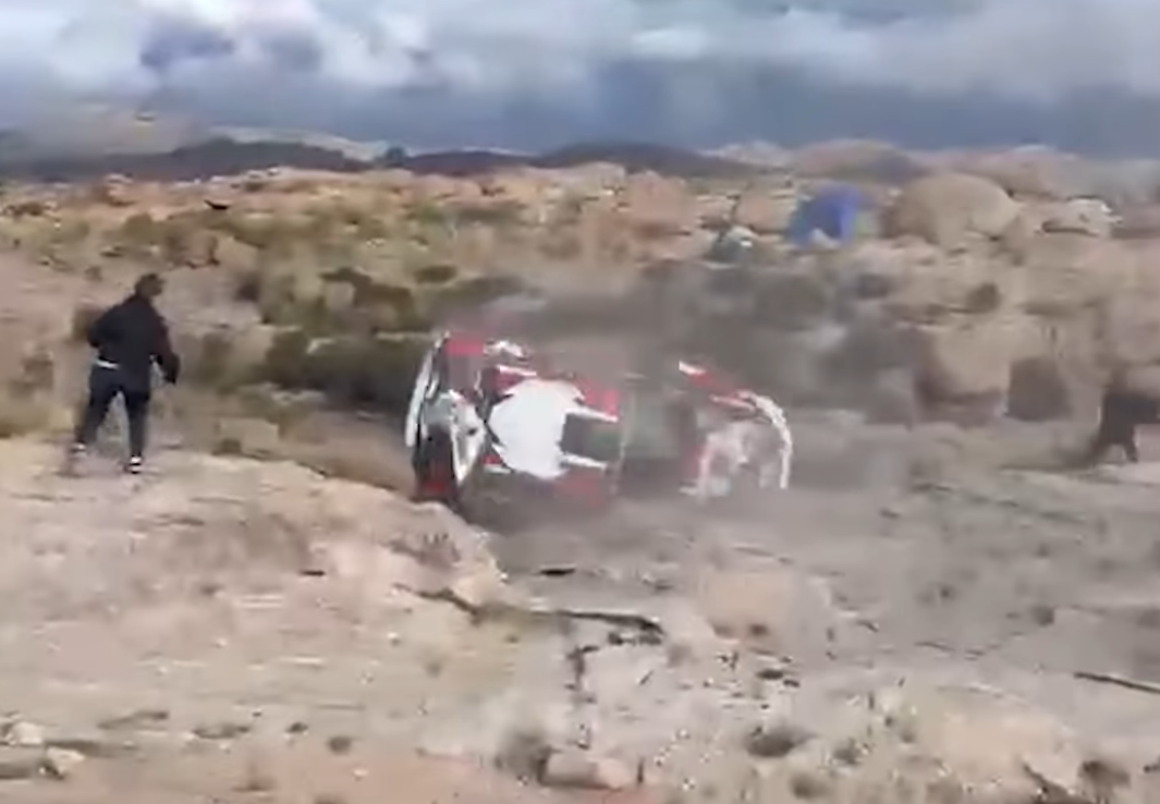 rally car crashes and kills spectator