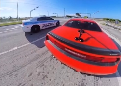 Homestead Miami Police Dodge Charger Caught Racing Challenger SRT in Viral Video, Sparks Investigation