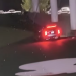 car driving on top golf course