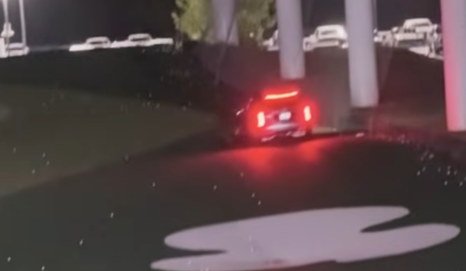 car driving on top golf course