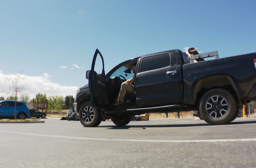 man in truck arrested over cam footage and no crime