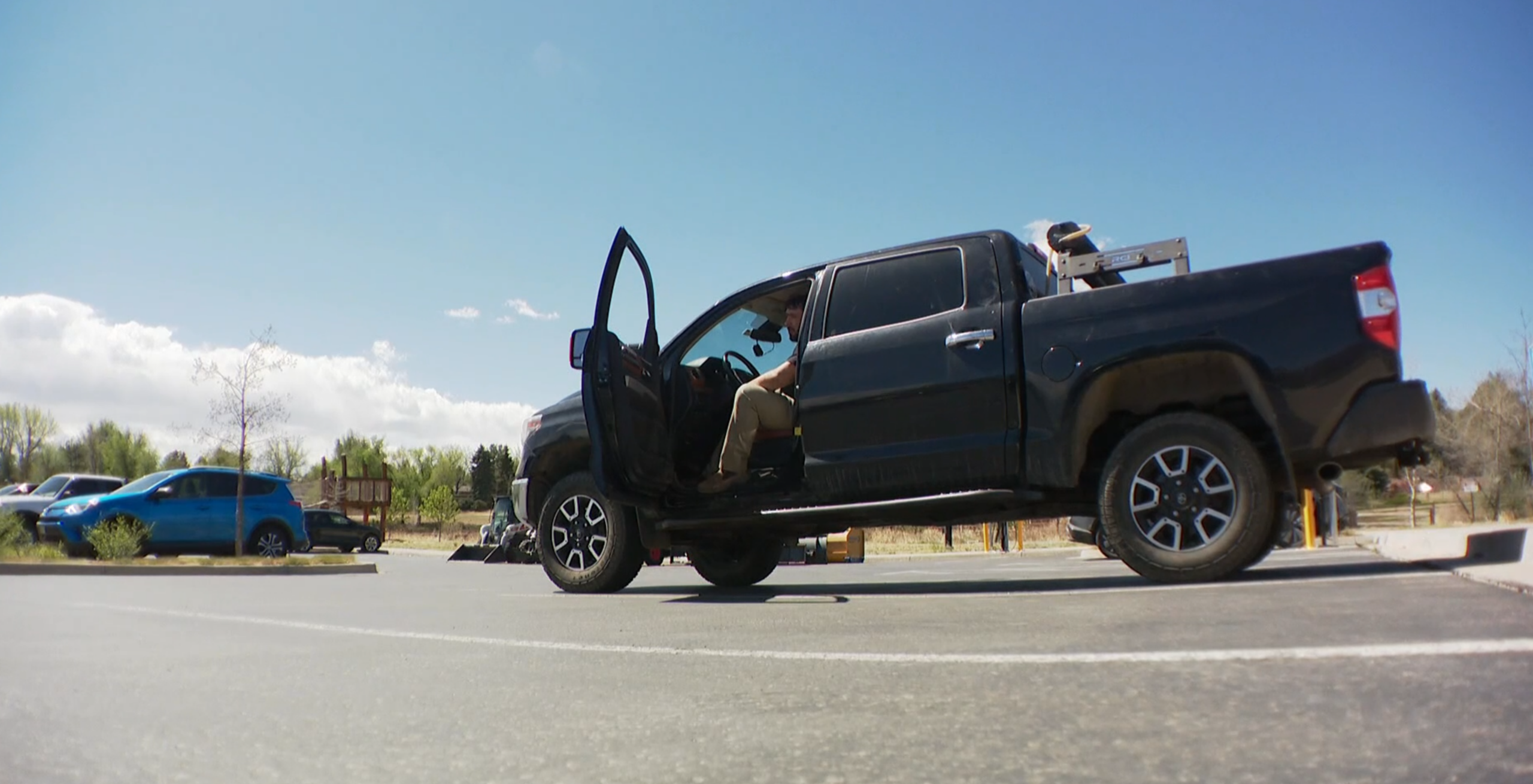 man in truck arrested over cam footage and no crime